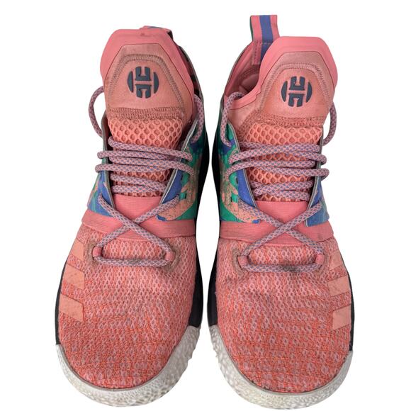 adidas Harden Vol.2 California Dreamin Sneakers Mens‎ 5.5 Orange Lace Up AP9843 main image 3